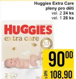 Jip Huggies Extra Care pleny pro děti nabídka
