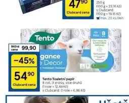 Tesco Tento toaletní papír nabídka