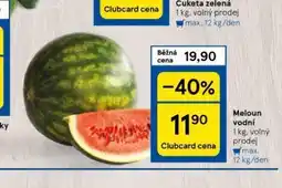Tesco Meloun vodní nabídka