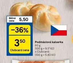 Tesco Podmáslová kaiserka nabídka
