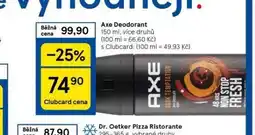 Tesco Axe deodorant nabídka