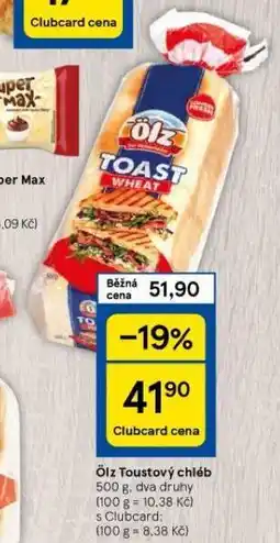 Tesco Olz toustový chléb nabídka