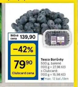 Tesco Borůvky nabídka
