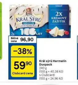 Tesco Král sýrů hermelín nabídka