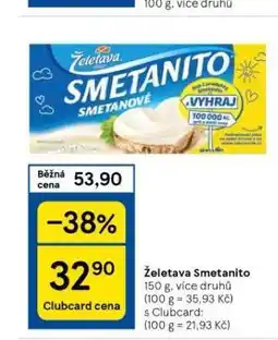 Tesco Želetava smetanito nabídka