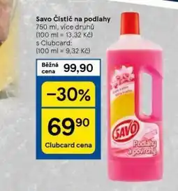 Tesco Savo čistič na podlahy nabídka