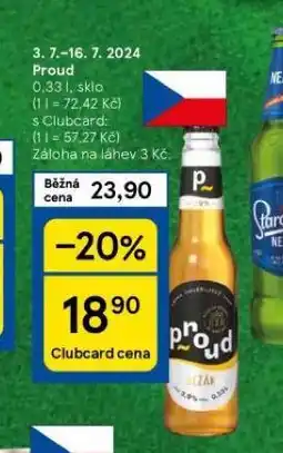 Tesco Pivo proud nabídka