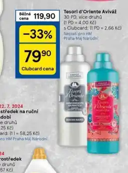 Tesco Tesori d'oriente aviváž nabídka