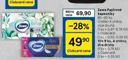 Tesco Zewa papírové kapesníky nabídka