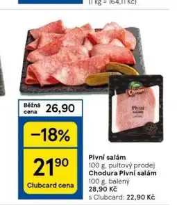 Tesco Pivní salám nabídka