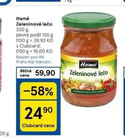 Tesco Hamé zeleninové lečo nabídka