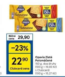 Tesco Opavia zlaté polomáčené nabídka