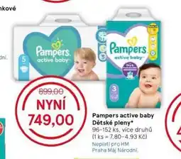 Tesco Pampers dětské plenky nabídka