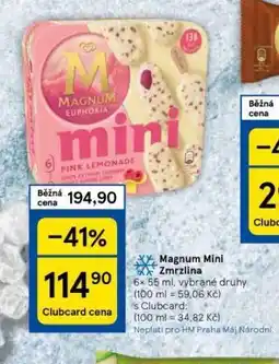 Tesco Zmrzlina magnum nabídka