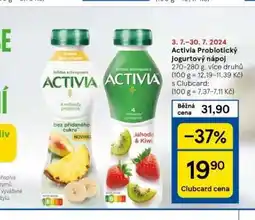 Tesco Activia jogurtový nápoj nabídka