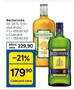 Tesco Becherovka nabídka