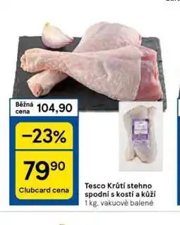 Krůtí stehno spodní s kostí a kůží