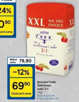 Tesco Korunní cukr želírovací cukr nabídka