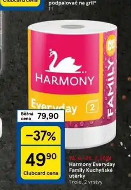 Tesco Harmony kuchyňské utěrky nabídka