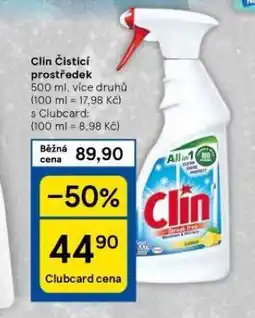 Tesco Clin čisticí prostředek nabídka