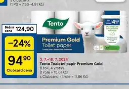 Tesco Tento toaletní papír nabídka