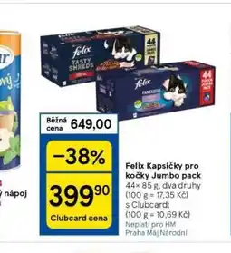 Tesco Felix kapsičky pro kočky nabídka