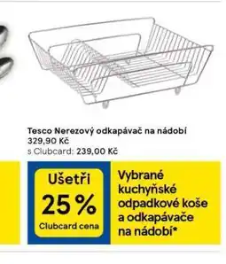 Tesco Nerezový odkapávač na nádobí nabídka