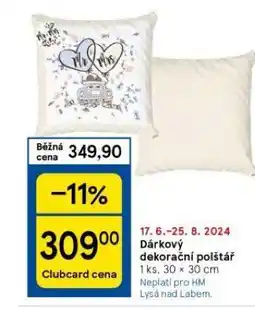 Tesco Dekorační polštář nabídka
