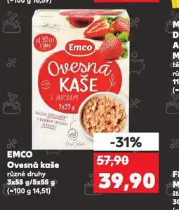 Kaufland Emco ovesná kaše nabídka