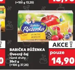 Kaufland Babička růženka ovocný čaj nabídka
