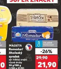Kaufland Madeta jihočeský syreček nabídka