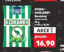 Kaufland Sfinx / hašlerky bonbóny nabídka