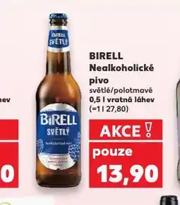 Kaufland Pivo birell nealko nabídka