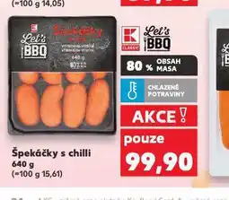 Kaufland Špekáčky s chilli nabídka