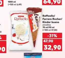 Kaufland Raffaello / ferrero rocher / kinder bueno zmrzlina nabídka