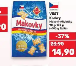 Kaufland Vest krekry nabídka