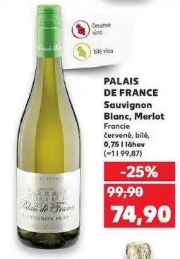 Kaufland Palais de france sauvignon blanc nabídka