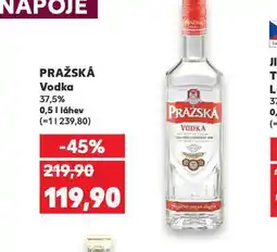 Kaufland Pražská vodka nabídka