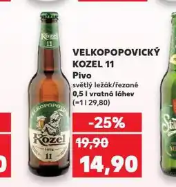 Kaufland Pivo velkopopovický kozel 11 nabídka