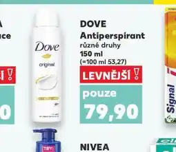 Dove antiperspirant