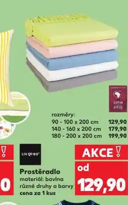 Kaufland Napínací prostěradlo 90-100 x 200 cm nabídka
