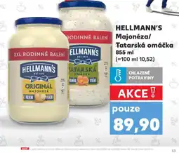 Kaufland Hellmann´s tatarská omáčka, majonéza nabídka