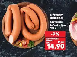 Kaufland Slovenský točený salám nabídka