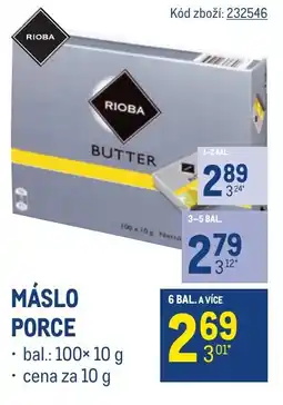 Makro MÁSLO PORCE nabídka