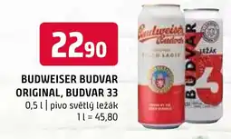 Terno BUDWEISER BUDVAR ORIGINAL, BUDVAR 33 0,5L nabídka