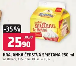 Trefa KRAJANKA ČERSTVÁ SMETANA 250 ml nabídka