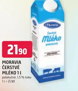 Trefa MORAVIA ČERSTVÉ MLÉKO 1L nabídka