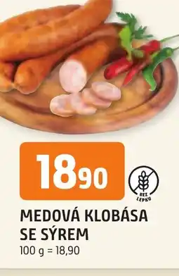 Trefa MEDOVÁ KLOBÁSA SE SÝREM nabídka