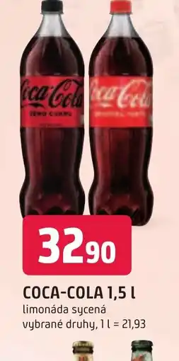 Trefa COCA-COLA 1,5L nabídka