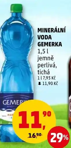 Penny Market MINERÁLNÍ VODA GEMERKA 1,5L nabídka